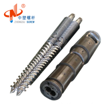 conical twin double screw barrel for pvc pipe